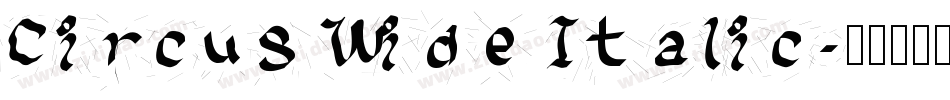 Circus Wide Italic字体转换